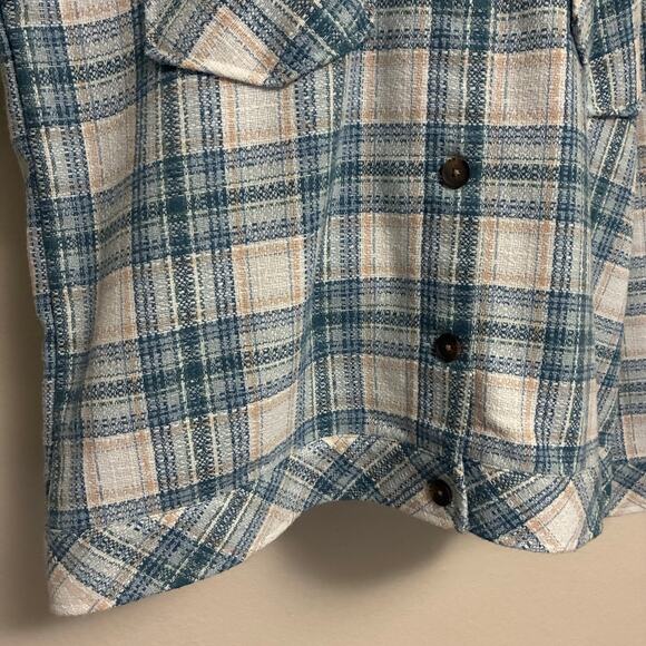 Boston Traders Oversized Button Down Flannel Womens Size L - Picture 4 of 8